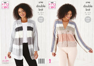 King Cole Double Knitting Pattern - Ladies Cardigans (5790)