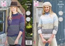 Load image into Gallery viewer, King Cole Double Knitting Pattern - Ladies Sweaters (5795)