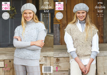 Load image into Gallery viewer, King Cole Double Knitting Pattern - Ladies Tank Tops (5796)