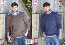 Load image into Gallery viewer, King Cole Double Knitting Pattern - Mens Sweaters (5799)