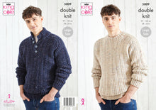 Load image into Gallery viewer, King Cole Double Knit Knitting Pattern - Mens Sweaters (5809)