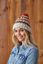 Load image into Gallery viewer, King Cole Aran Knitting Pattern - Ladies Sweater &amp; Bobble Hats (5868)