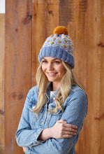 Load image into Gallery viewer, King Cole Aran Knitting Pattern - Ladies Sweater &amp; Bobble Hats (5868)
