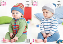 Load image into Gallery viewer, King Cole 4ply Knitting Pattern - Baby Set (5880)