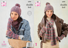 Load image into Gallery viewer, King Cole DK Knitting Pattern - Ladies Winter Accessories (5999)