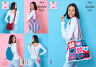 King Cole Double Knit Knitting Pattern - Ladies Bags (6008)