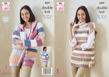 Load image into Gallery viewer, King Cole Double Knit Knitting Pattern - Ladies Hoodie &amp; Pullover (6009)