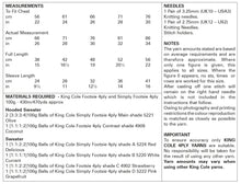 Load image into Gallery viewer, King Cole 4ply Knitting Pattern - Childrens Sweater &amp; Hoodie (6028)