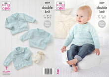 Load image into Gallery viewer, King Cole Double Knitting Pattern – Baby Cardigans &amp; Sweater (6059)