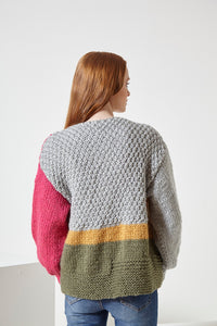King Cole Super Chunky Knitting Pattern - Ladies Cardigan & Sweater (6063)