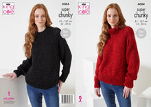 Load image into Gallery viewer, King Cole Celestial Super Chunky Knitting Pattern - Ladies Sweater (6064)