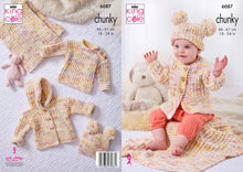 Load image into Gallery viewer, King Cole Babies Knitting Pattern Jackets, Sweater, Hat &amp; Blanket Chunky - 6087