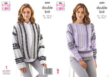 Load image into Gallery viewer, King Cole Double Knitting Pattern - Ladies Sweater and Jacket (6090)
