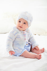 King Cole Double Knitting Pattern - Baby Jackets & Hats (6103)