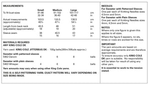 King Cole Knitting Pattern - Ladies Sweaters – 2 Designs 6143
