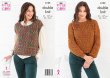 Load image into Gallery viewer, King Cole Knitting Pattern - Ladies Sweater &amp; Top 6144