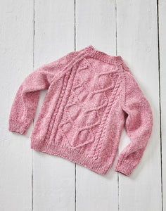 King Cole Knitting Pattern - Kids Sweater & Cardigan (6154)