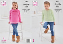 Load image into Gallery viewer, King Cole Double Knitting Pattern - 6162 Kids Sweater &amp; Cardigan