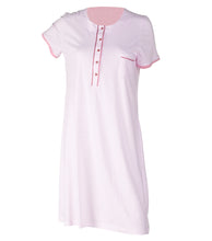 Load image into Gallery viewer, Ladies Jersey Cotton Striped Nightdress XL (Pink)