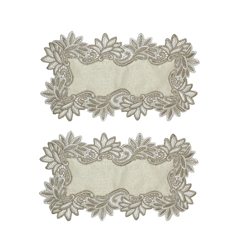 Macrame Two Tone Placemat Pair (29cm x 51cm)