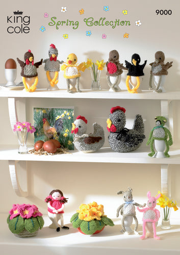 King Cole Double Knit Knitting Pattern - Spring Collection (9000)