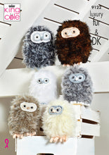 Load image into Gallery viewer, King Cole Luxury Fur Knitting Pattern - Baby Owls (9122)