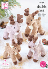 Load image into Gallery viewer, King Cole Double Knit Knitting Pattern for Reindeers 9167