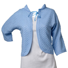 Load image into Gallery viewer, https://images.esellerpro.com/2278/I/124/174/BJ22611-slenderella-ladies-womens-diamond-pattern-bed-jacket-blue.jpg