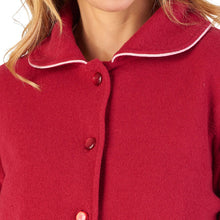 Load image into Gallery viewer, https://images.esellerpro.com/2278/I/164/896/BJ2325-slenderella-ladies-embroidered-boucle-fleece-bed-jacket-raspberry-close-up-1.jpg