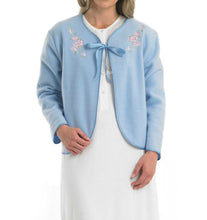 Load image into Gallery viewer, https://images.esellerpro.com/2278/I/123/080/BJ44600-slenderella-ladies-ribbon-tie-bed-jacket-blue-amazon.JPG