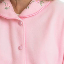 Load image into Gallery viewer, https://images.esellerpro.com/2278/I/120/550/BJ44601-slenderella-ladies-womens-floral-embroidery-bed-jacket-pink-close-up.jpg