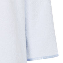 Load image into Gallery viewer, https://images.esellerpro.com/2278/I/138/907/BJ7300-slenderella-button-up-shawl-collar-mock-quilt-floral-bed-jacket-blue-close-up-2.jpg