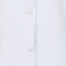 Load image into Gallery viewer, https://images.esellerpro.com/2278/I/138/907/BJ7300-slenderella-button-up-shawl-collar-mock-quilt-floral-bed-jacket-blue-close-up-3.jpg