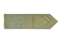 Load image into Gallery viewer, Leaf Pattern Table Runner 12” x 90” Willow Green