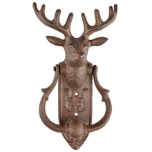 Load image into Gallery viewer, Cast Iron Stag Head Door Knocker