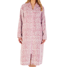 Load image into Gallery viewer, https://images.esellerpro.com/2278/I/223/673/HC02332-slenderella-ladies-damask-fleece-zip-dressing-gown-pink-1.jpg