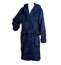 Load image into Gallery viewer, https://images.esellerpro.com/2278/I/121/557/HC04328-slenderella-ladies-womens-waffle-fleece-dressing-gown-robe-navy-blue.jpg