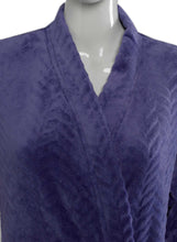 Load image into Gallery viewer, https://images.esellerpro.com/2278/I/933/98/HC05305-slenderella-ladies-shaved-wave-robe-indigo-close-up-1.JPG