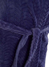 Load image into Gallery viewer, https://images.esellerpro.com/2278/I/933/98/HC05305-slenderella-ladies-shaved-wave-robe-indigo-close-up-2.JPG