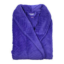 Load image into Gallery viewer, https://images.esellerpro.com/2278/I/935/18/HC05307-slenderella-textured-fleece-robe-indigo.jpg