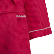 Load image into Gallery viewer, https://images.esellerpro.com/2278/I/150/751/HC1301-slenderella-ladies-waffle-bath-robe-dressing-gown-raspberry-close-up-2.jpg