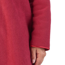 Load image into Gallery viewer, https://images.esellerpro.com/2278/I/165/086/HC2327-slenderella-ladies-zip-up-boucle-fleece-dressing-gown-raspberry-close-up-2.jpg
