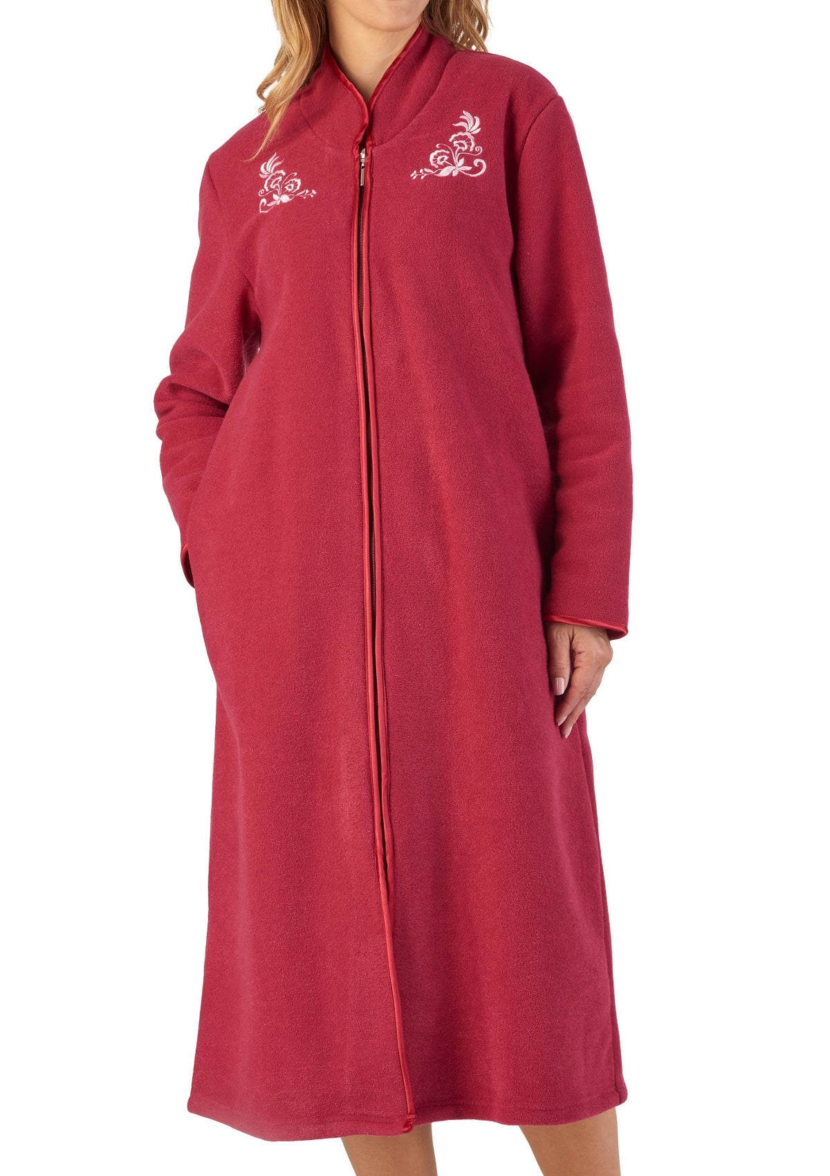 Buy Unisex Full Length Zip Up Hooded Dressing Gown Women Comfy Supersoft  Fluffy Warm Long Housecoat Winter Elegant Mens Bathrobe Loungewear Online  at desertcartINDIA