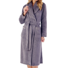 Load image into Gallery viewer, https://images.esellerpro.com/2278/I/182/714/HC4302-slenderella-ladies-shawl-collar-robe-dressing-gown-house-coat-dark-grey.jpg