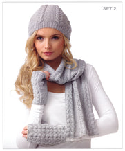 Load image into Gallery viewer, James Brett Double Knitting Pattern - Ladies Winter Accessories Set (JB110)
