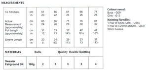 James Brett Double Knitting Pattern - Childrens Sweater (JB623)