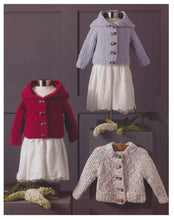 Load image into Gallery viewer, James Brett Chunky Knitting Pattern - Baby Cardigans (JB649)
