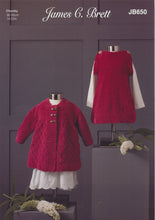 Load image into Gallery viewer, James Brett Chunky Knitting Pattern - Baby Dress &amp; Jacket (JB650)
