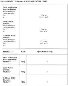 James Brett Chunky Knitting Pattern - Baby Blankets (JB651)