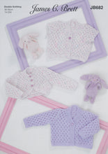 Load image into Gallery viewer, http://images.esellerpro.com/2278/I/197/144/JB682-james-brett-double-knitting-pattern.jpg